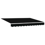 Manual Awning Frame with LEDs Black and White 3.5 x 2.5 m 3420603