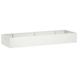 Retaining Wall 8 pcs 300 x 100 x 30 cm Steel White 3449241