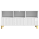 TV Cabinet High Gloss White 102 x 34.5 x 50 cm Engineered Wood 894679