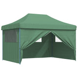 Foldable Party Tent Pop-Up with 4 Sidewalls Green 4005024