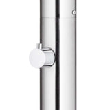 Garden Shower with Brown Base 220 cm Stainless Steel 3070778