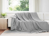 Throw Blankets 6 pcs Grey 240 x 220 cm Fleece 42017059