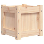 ZNTS Garden Planters 2 pcs Solid Wood Pine 837395