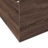 Bed Frame with Drawers without Mattress Brown Oak 100x200 cm 3280334