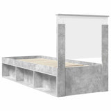 Bed Frame Concerte Grey 75 x 190 cm Solid Pine Wood 3411076