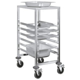 Tray Trolley with 6 GN Containers 39x55x87 cm Stainless Steel 4108073