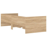 Bed Frame Sonoma Oak Engineered Wood Single Bed Frame 3207352