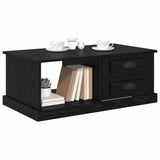 Coffee Table Black Oak 90 x 50 x 35 cm Engineered Wood 881363