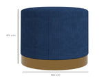 Round Ottoman, Upholstered Foot Stool 04471701