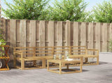 Outdoor Sofa Set 5 pcs White 59 x 59 x 37 cm Solid Acacia Wood 3387198