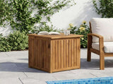 Garden Storage Box LAREN Solid Acacia Wood 48.5 x 49 x 53.5 cm 901394