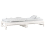 Pull-out Day Bed without Mattress White 2x cm 820433