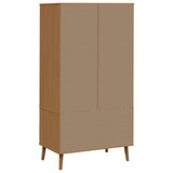 Wardrobe MOLDE Caramel 90 x 55 x 175 cm Solid Pine Wood 42020939
