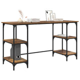 Desk with Shelf Old Wood 140 x 50 x 75 cm Engineered Wood 886268