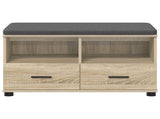Hall Bench with Cushion with Drawer Sonoma Oak 80 x 38 x 46 cm 891458