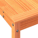 Potting Table with Shelf Wax Brown 82.5x35x75 cm Solid Wood Pine 844629