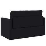 Folding Sofa Bed Black 124 x 71 x 78 cm Faux Leather 42030518