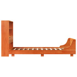 Bed Frame without Mattress Wax Brown 90x200 cm Solid Wood Pine 3323700