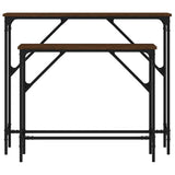 Console Tables 2 pcs Brown Oak Engineered Wood 834144