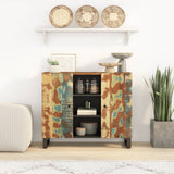 Sideboard with 2 Doors 90x33x75 cm Solid Wood Reclaimed 352927