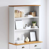 Hutch ASKIM 91 x 30 x 104 cm Solid pine wood 4105426