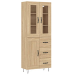 Highboard Sonoma Oak 69.5x34x180 cm Engineered Wood 3198692