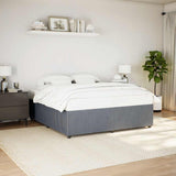 Bed Frame without Mattress Dark Grey Super King Velvet 3285046