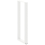 ZNTS Coffee Table Legs U-Shaped 2 pcs White 50x cm Steel 4013245