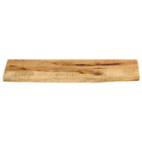 Table Top 90x40x3.8 cm Live Edge Solid Wood Rough Mango 370395