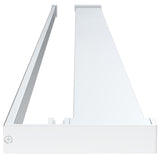Walk-in Shower Wall with Shelf Chrome 115x195 cm ESG Glass&Aluminium 3185506