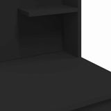 Dressing Table with LED Lights Black 96x40x142 cm 837893
