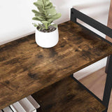 Bookshelf Smoked Oak 80 x 30 x 85 cm Engineered Wood 868427