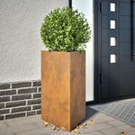 ZNTS Garden Planters 2 pcs Triangular 50x43x75 cm Weathering Steel 851184