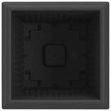Square Flower Pot 24 pcs Black 20 x 20 x 16 cm Plastic 42020349