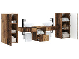 Bathroom Furniture Set 5 pcs Old Wood 33 x 34.5 x 100 cm 3405971