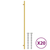 Cabinet Handles 20 pcs Gold 480 mm Stainless Steel 3203602