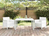 Garden Dining Set 3 pcs White Polypropylene 3378682
