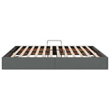 Storage Bed with Headboard Dark Grey 180 x 200 cm Fabric 3370050