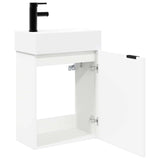 Bathroom Vanity Unit with Tap White 45.5 x 22.5 x 84 cm 889425
