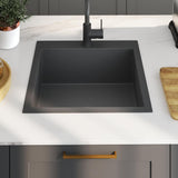 Handmade Kitchen Sink Black Stainless Steel 51511