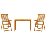 3 Piece Garden Dining Set Solid Wood Acacia 3295254