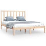 Bed Frame without Mattress Solid Wood Pine 120x190 cm Small Double 3105130