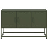 TV Cabinet Olive Green 100.5x39x60.5 cm Steel 846480