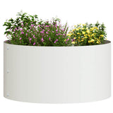 Planter Ring 5 pcs White 40 x 40 x 20 cm Cold-rolled Steel 873609