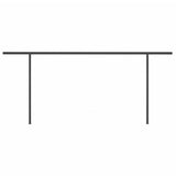 ZNTS Manual Retractable Awning with Posts 5x3 m Yellow and White 3070178