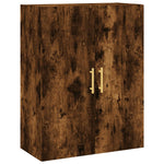 Highboard Smoked Oak 69.5x34x180 cm Engineered Wood 3195952