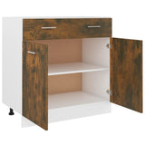 Drawer Bottom Cabinet Lyon Smoked Oak 80x46x81.5 cm Engineered Wood 815579