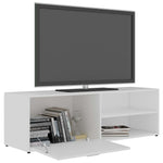 ZNTS TV Cabinet White 120x34x37 cm Engineered Wood 801152