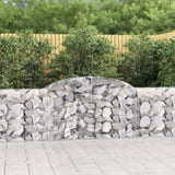 Arched Gabion Baskets 20 pcs 300x30x80/100 cm Galvanised Iron 3146517