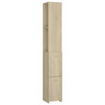 Bathroom Cabinet Sonoma Oak 25x26.5x170 cm Engineered Wood 808434